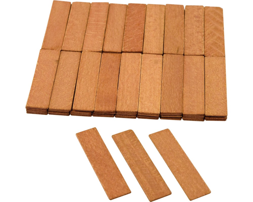 Afstandshouders hout - 1000 st/pc - Rood (2 mm) - - Catalogus