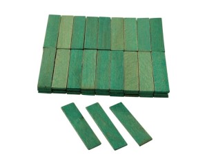 Cales en bois - 1000 st/pc - Vert (3 mm) - 1