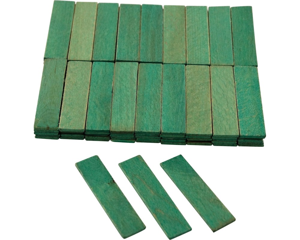 Afstandshouders hout - 1000 st/pc - Groen (3 mm) - 1