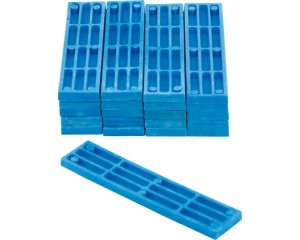 Cales en PVC - 1000 st/pc - Bleu (5 mm) - 1