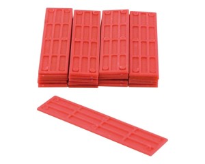 Cales en PVC - 1000 st/pc - Rouge (2 mm) - 1