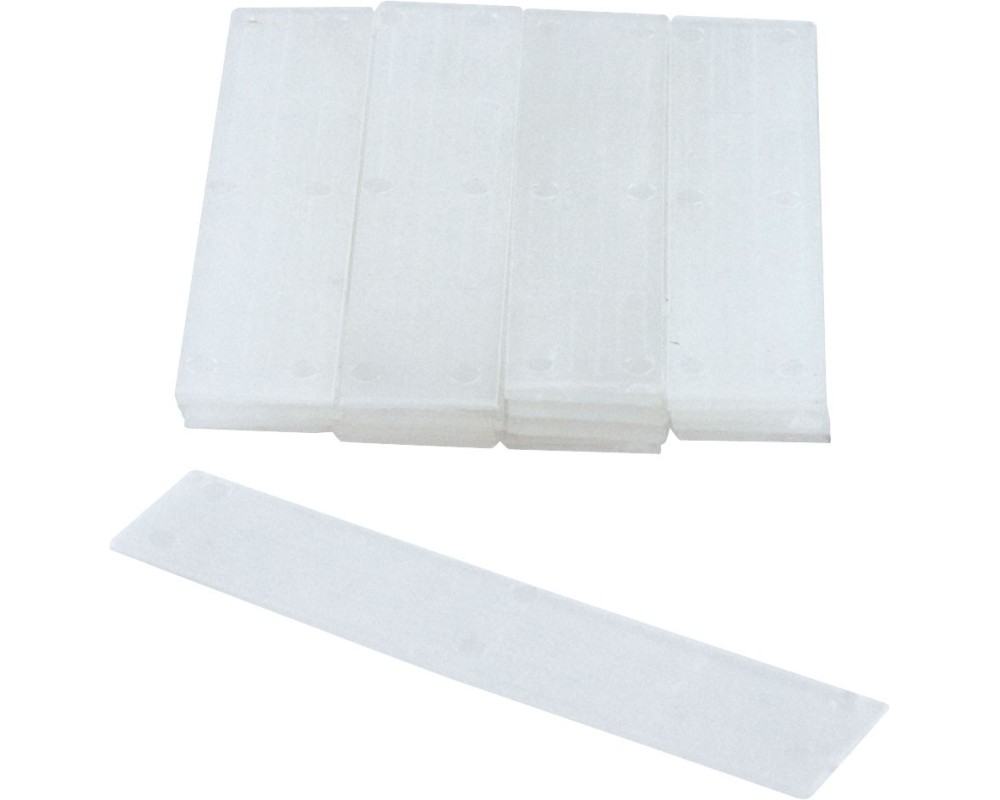 Cales en PVC - 1000 st/pc - Blanc (1 mm) - 1