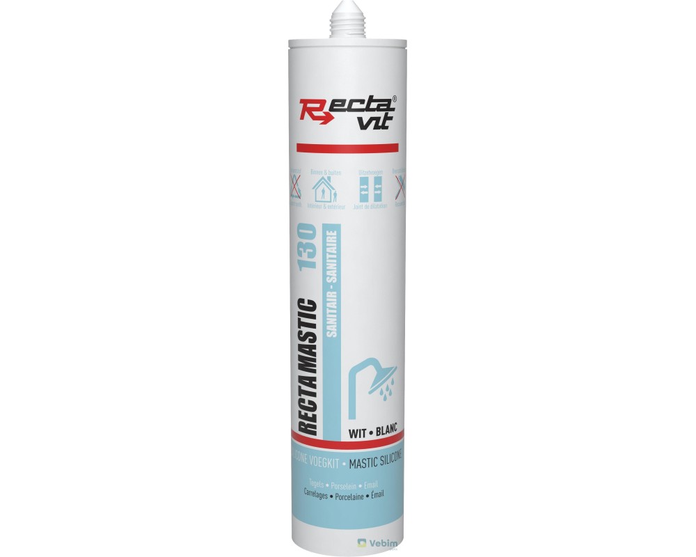 Recta-Mastic 130 Sanitair - 310 ml - Wit - - Catalogus