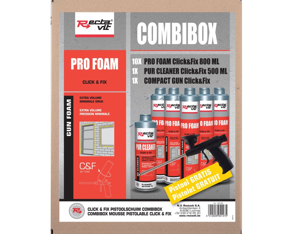 Pro Foam Click&Fix - Combibox - Champagne - - Catalogus