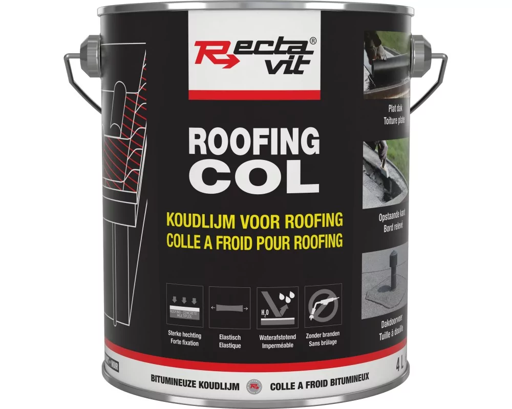 Roofing Col - 10 l - Noir - Produits anti-humidité