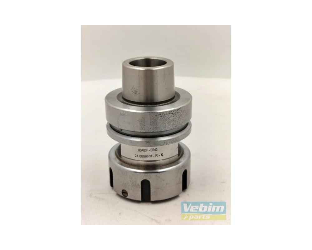 HSK63F ER40 collet chuck with collet Ø7,8mm - 1