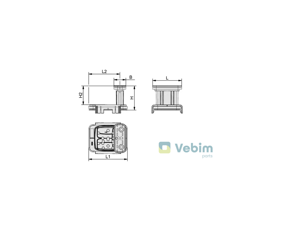 Vacuum cup VCBL-K1-PRO 125x75x100 Q - - Vacuüm opspantechnologie 1-circuit