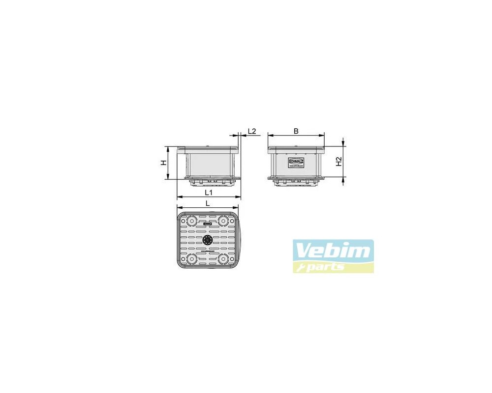 Schmalz vacuüm blokzuiger VCBL-B 140x130x29 TV - - Vacuüm opspantechniek
