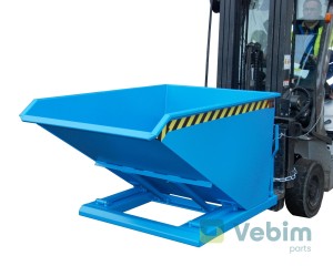 NK 100 Tilting container 1000 liters low design with scissors dump mechanism - 4