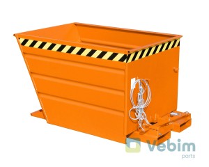 VG 550 Kiepcontainer 550 liter met innovatieve hendel-sluiting - - Kiepcontainers