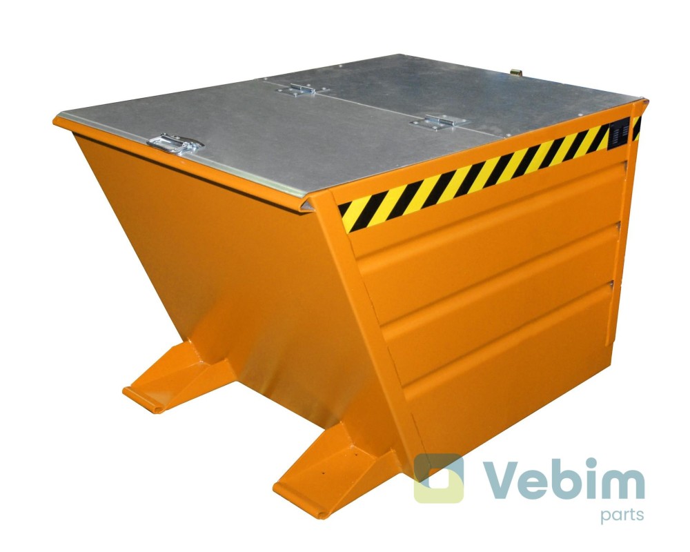 VG 550 Kiepcontainer 550 liter met innovatieve hendel-sluiting - - Kiepcontainers