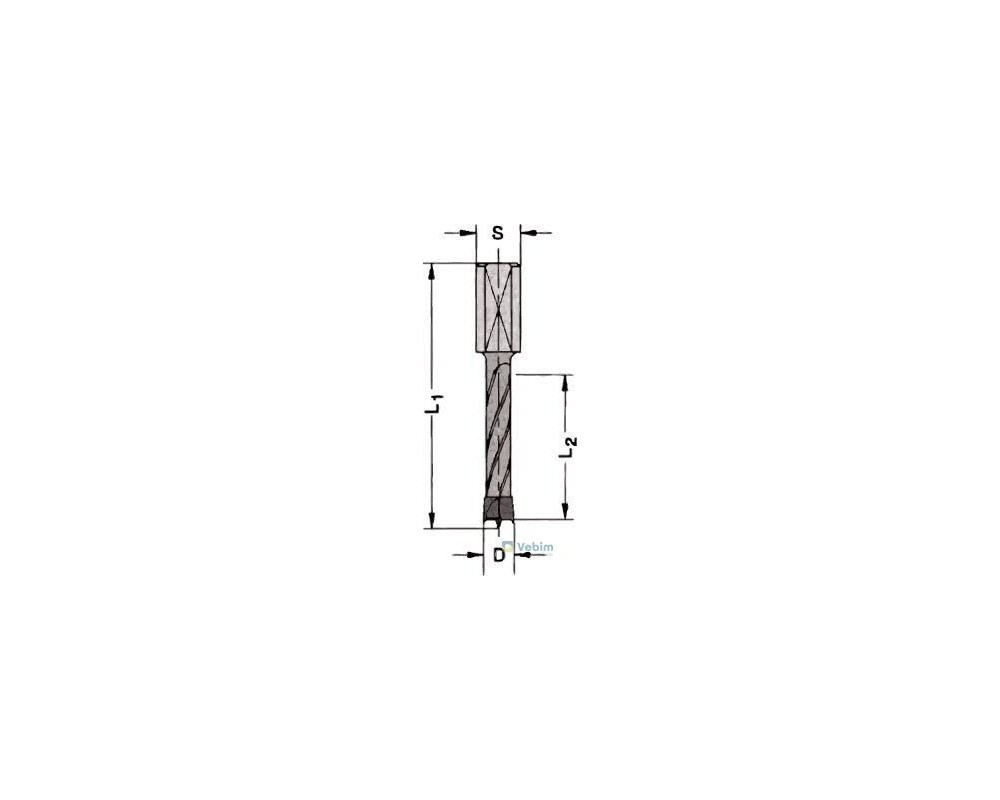 JSO combination drill bit HW 8x35mm L - 4