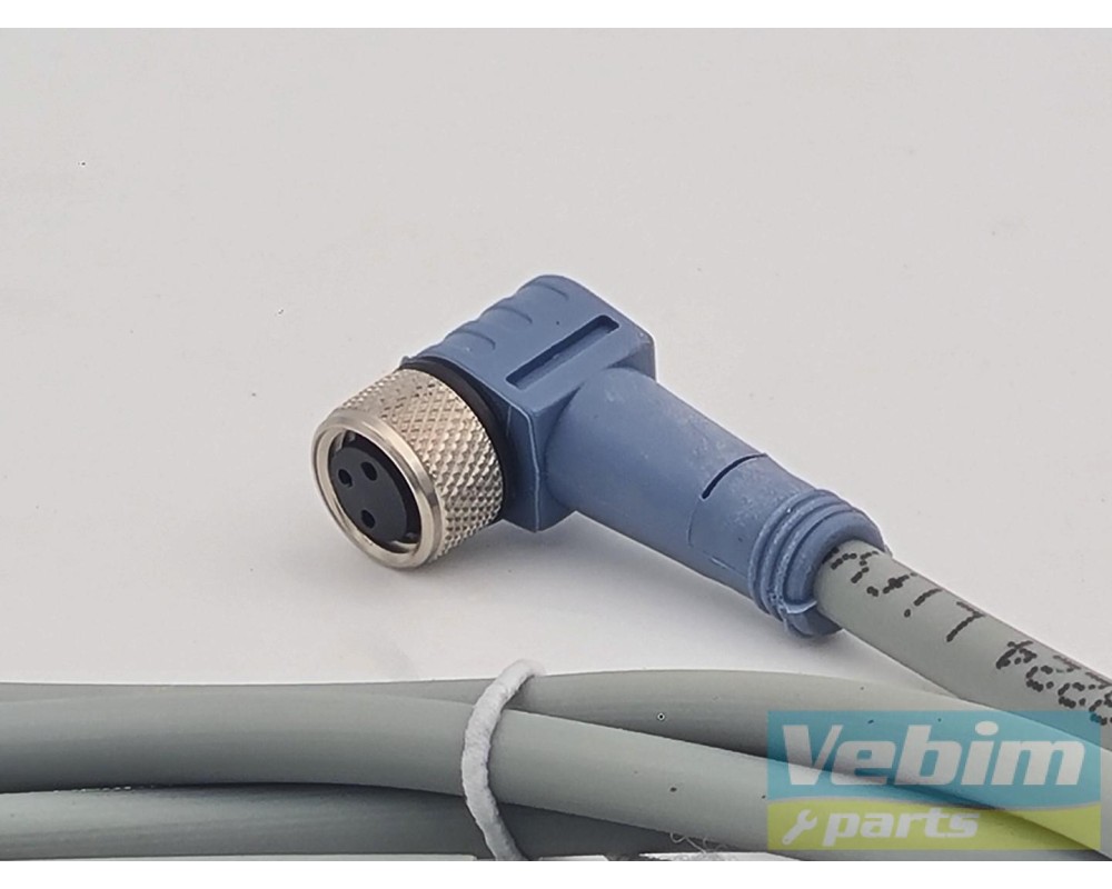 Escha M8 Cable, 3 wire, female 90 degree, PUR/PVC - SWKP3-2/S90 - - Onderdelen