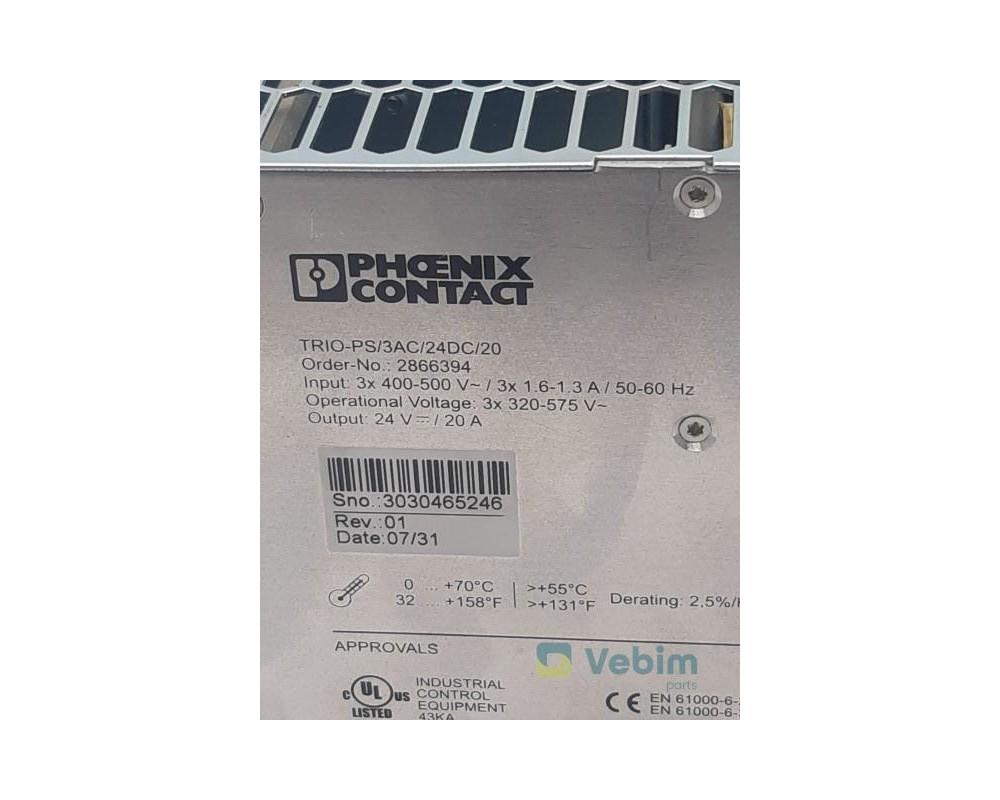 Phoenix Contact TRIO-PS/3AC/24DC/20 - Ersatzteile