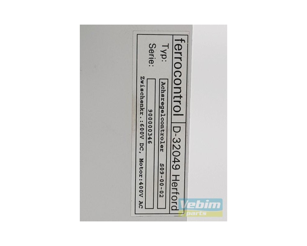 Ferrocontrol Achsregelcontroller S09-00-02 - - Onderdelen