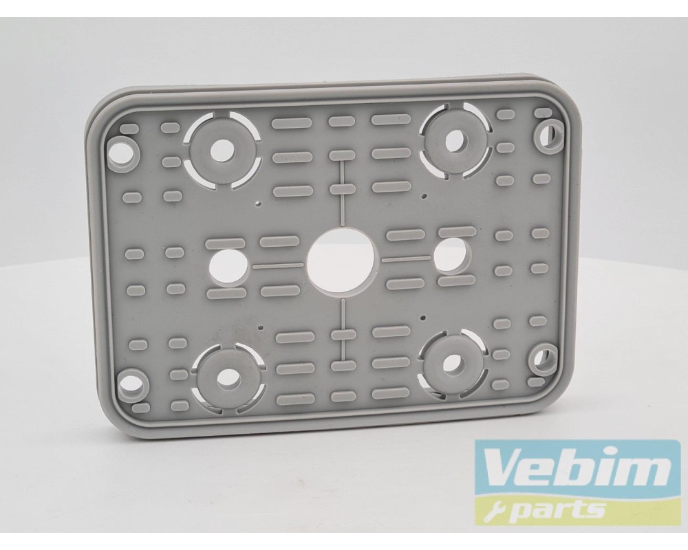 Rubber plate for vacuum block HOMAG WEEKE 160 X 115 X 17 mm - 2