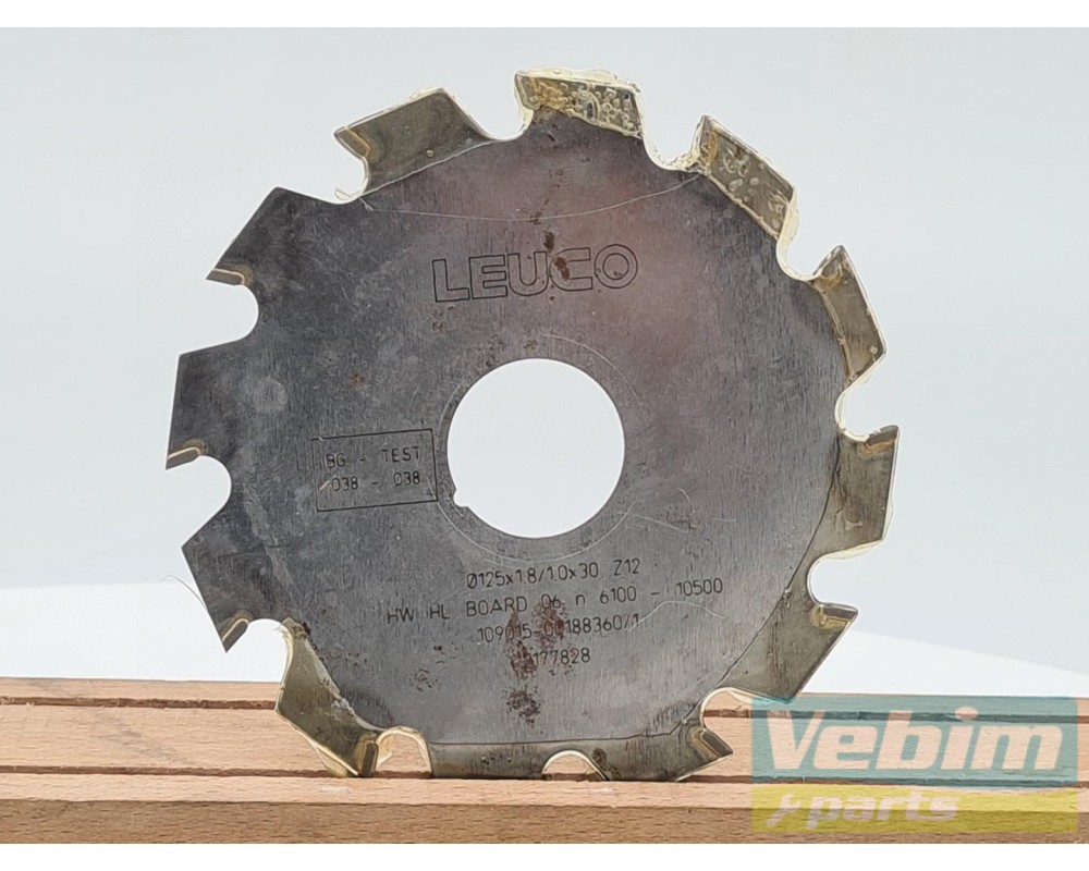 LEUCO groevenzaag 125 x 1.8/1.0x30 Z12 - - Cirkelzaagbladen