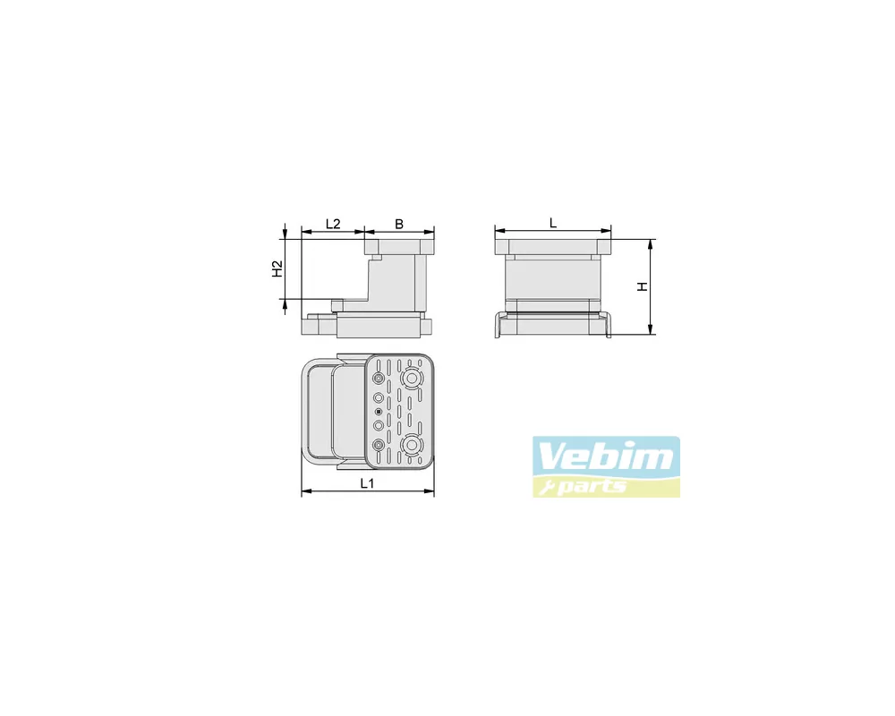 Vacuum cup VCBL-K2 125x75x100 Q - - Bewerkingscenter CNC