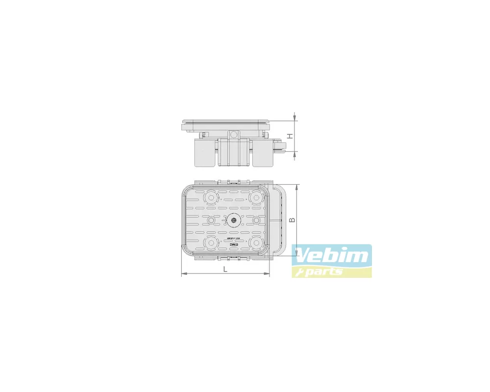 Vacuum cup VCBL-K1 140x115x50 - - Bewerkingscenter CNC