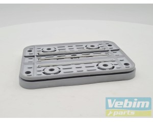 Rubber plate bottom side for vacuum block HOMAG WEEKE 160 X 115 X 17 mm - 1