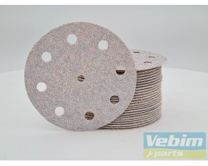 Sanding discs 125 mm 9 holes - for orbital sanders - 50 pcs. - 2