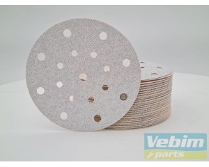 Sanding discs 150 mm 17 holes - for orbital sanders - 50 pcs. - 1
