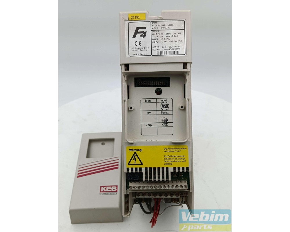 KEB F4 Combivert - Frequency Control - 3 Phases 2.8kVA - 3