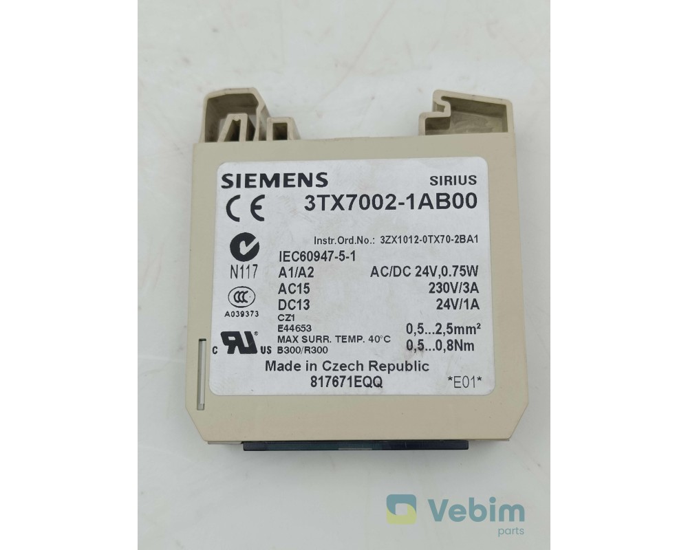 SIEMENS Sirius - Coupleur de relais sous forme de borne 1 NO, AC/DC 24 V - 2