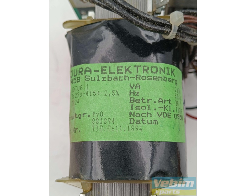 JURA-ELEKTRONIK - transformer IN 3x220-415 Out VA Dc 24 10A - 3
