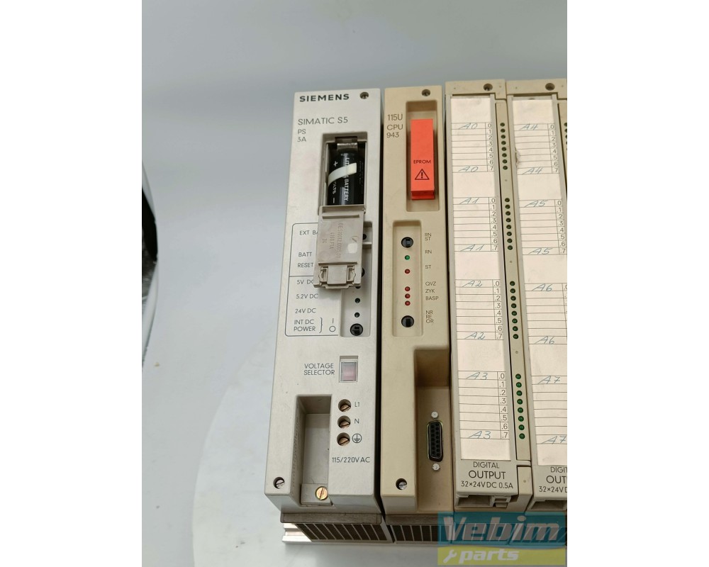 Siemens S5 PS 3A PLC-besturingsmodule CPU943B 6ES5 943-7UB21 - 2