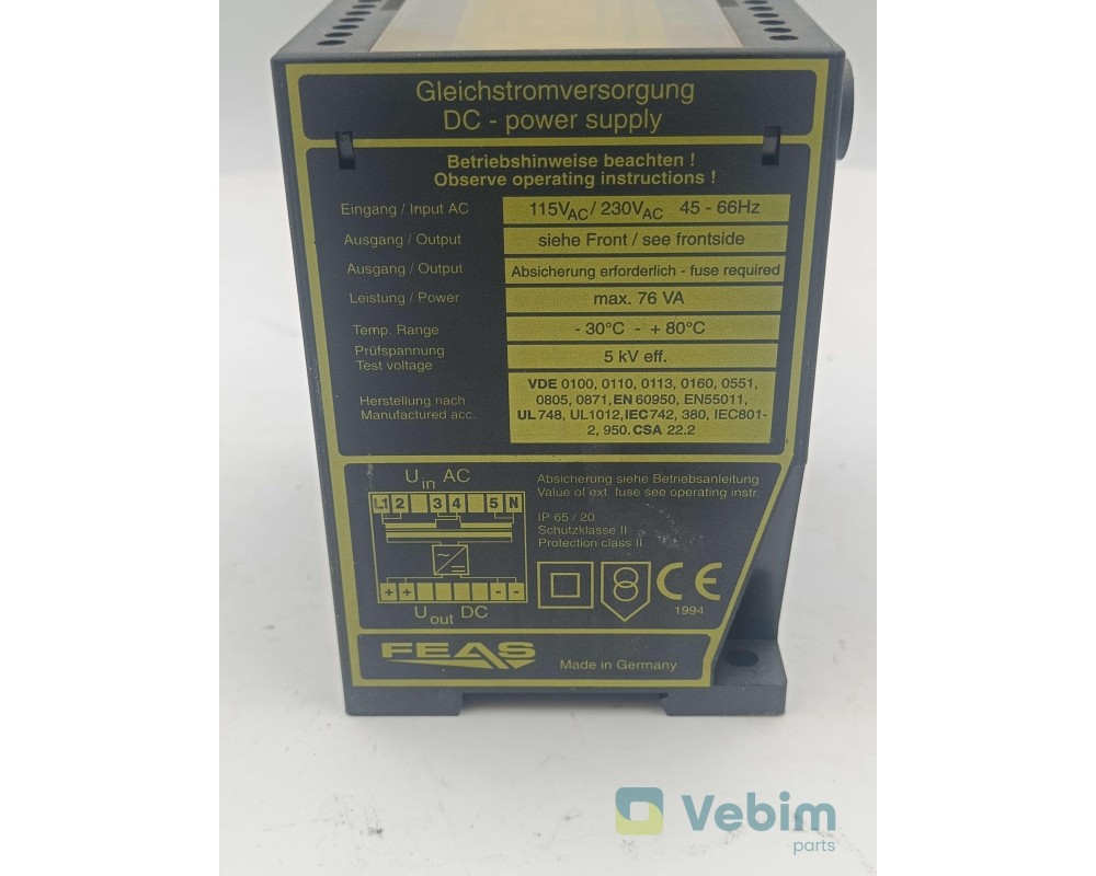 FEAS Alimentation PSLC243 115/230VAC 24V 3.0A - 2