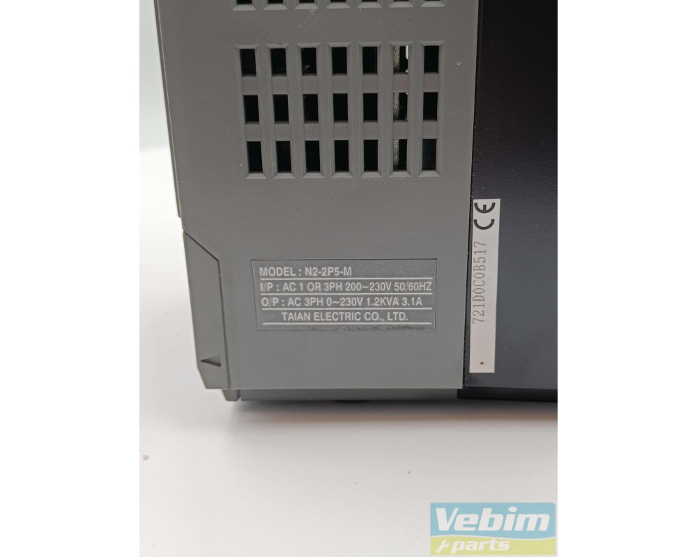 T-VERTER - TAIAN ELECTRIC CO. - Frequency converter 0.4KW 200/230V 3.1A - 1