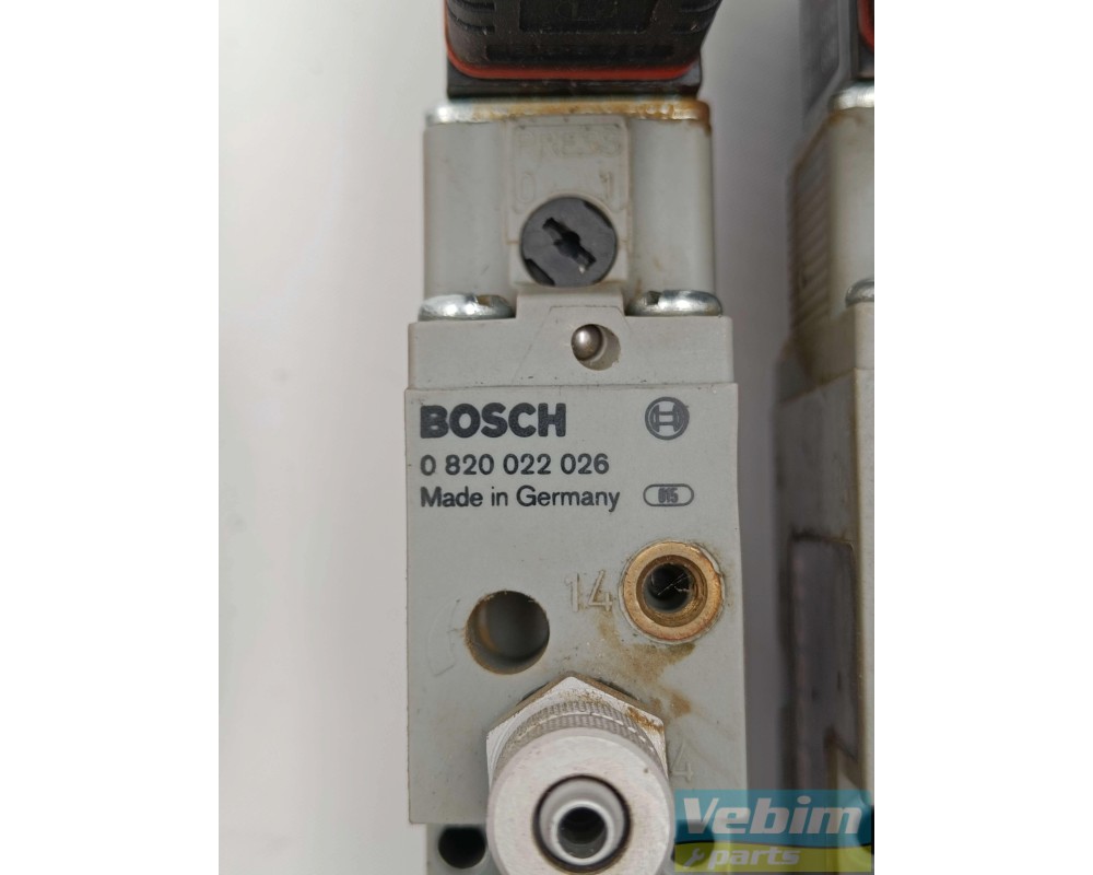 3xAventics 9180 Bosch 0 820 022 026 5/2-Wege-Magnetventil G1/8 24 VDC - 5